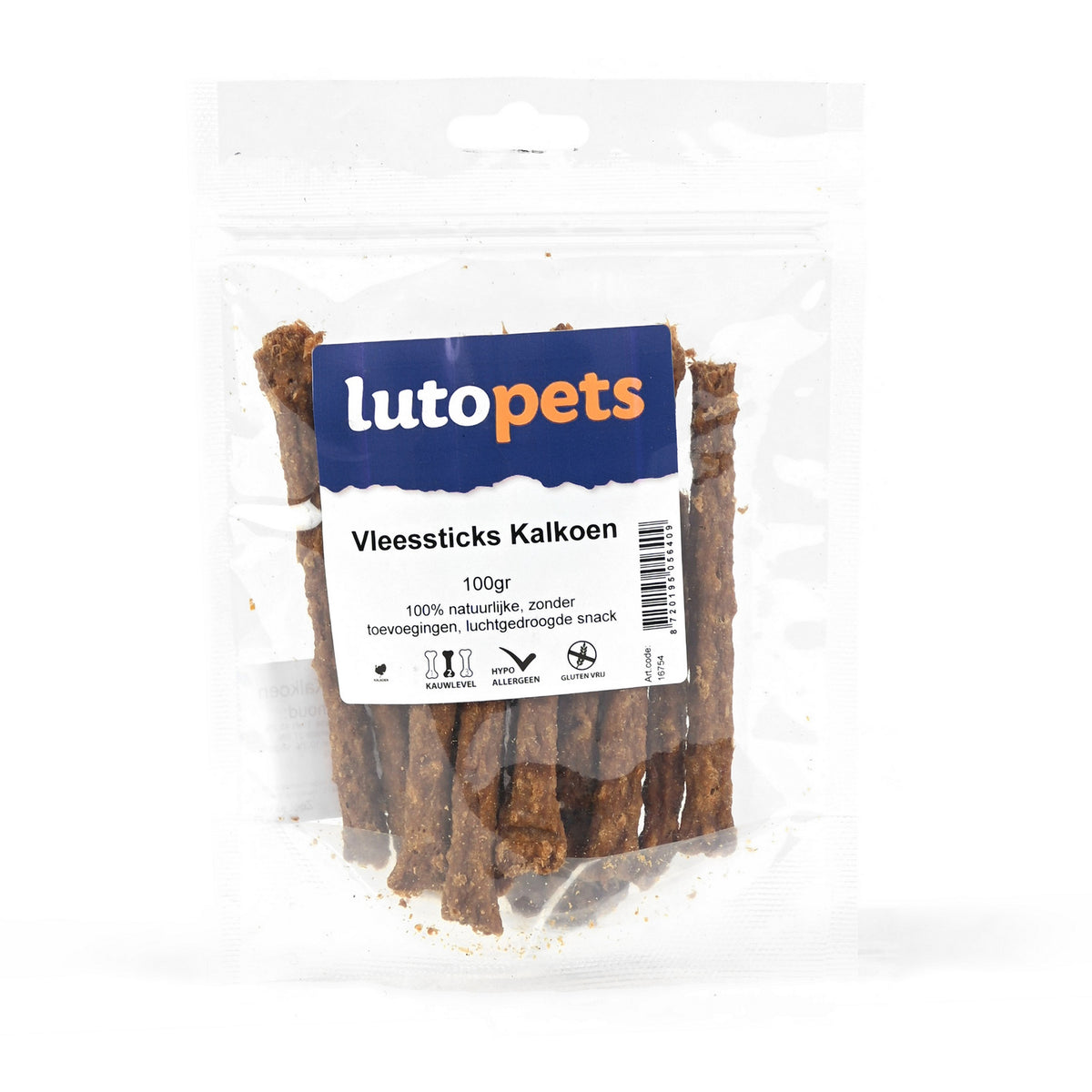 Lutopets Vleessticks Kalkoen 100 g