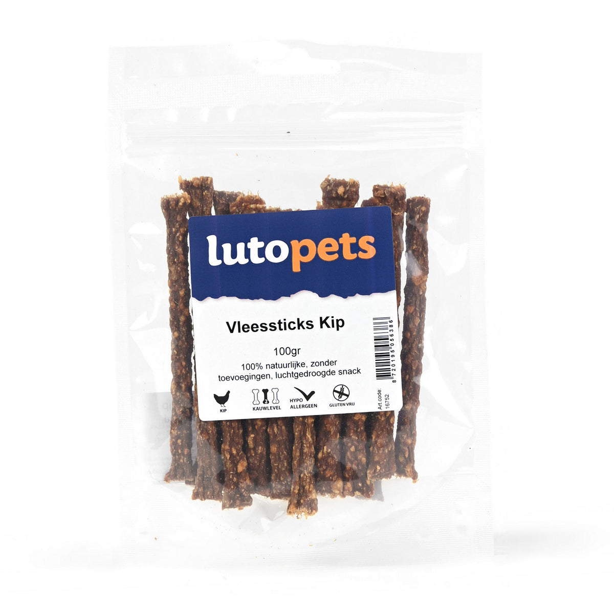 Lutopets Vleessticks Kip 100 g