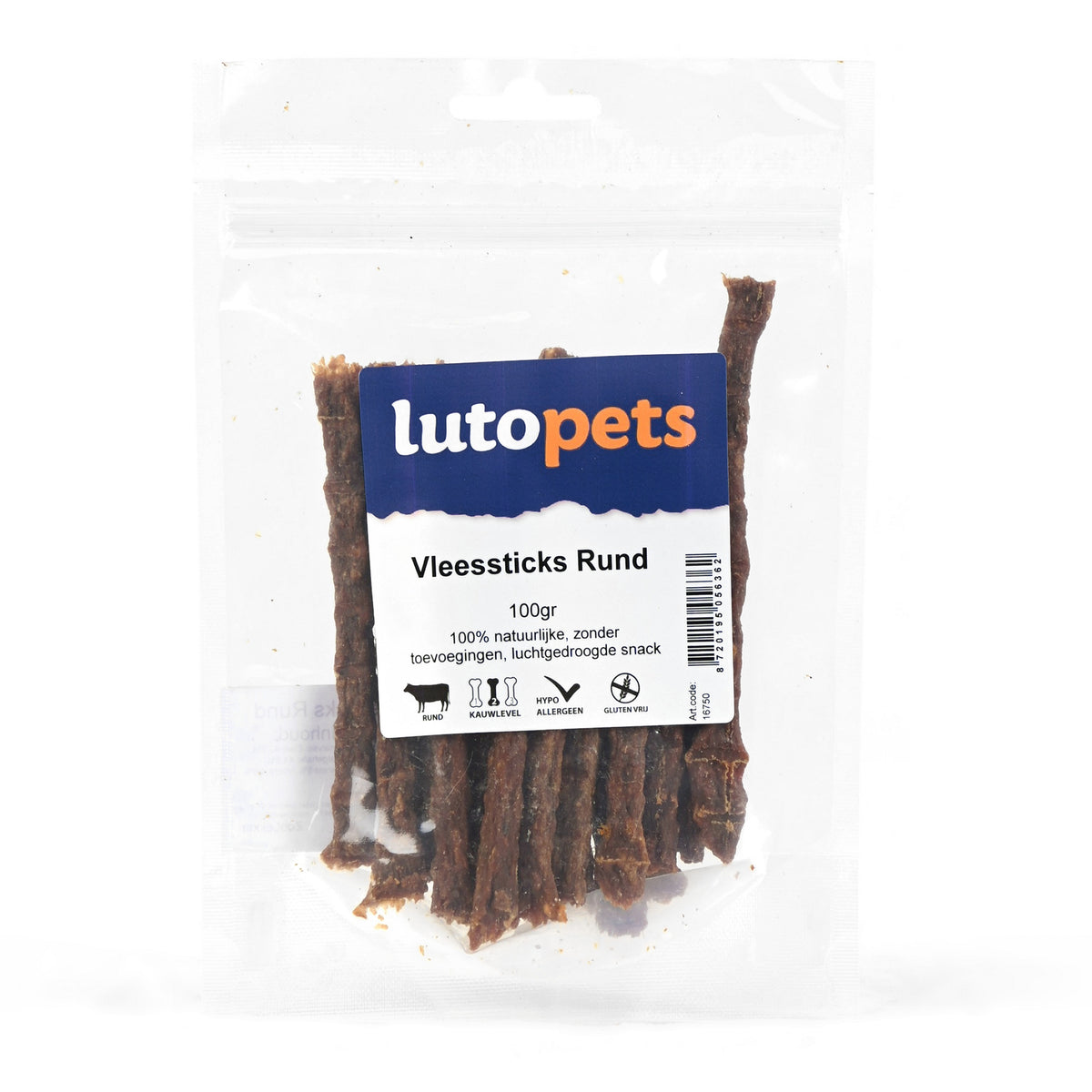 Lutopets Vleessticks Rund 100 g
