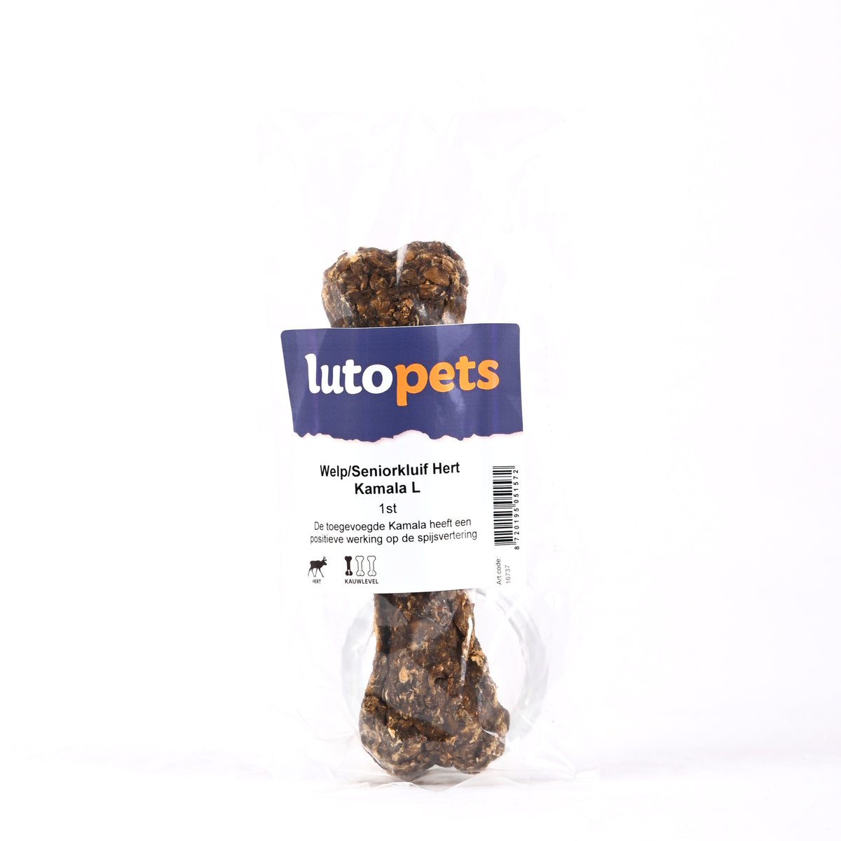 Lutopets Welp-Seniorkluif hert kamala L – puppy kauwbot