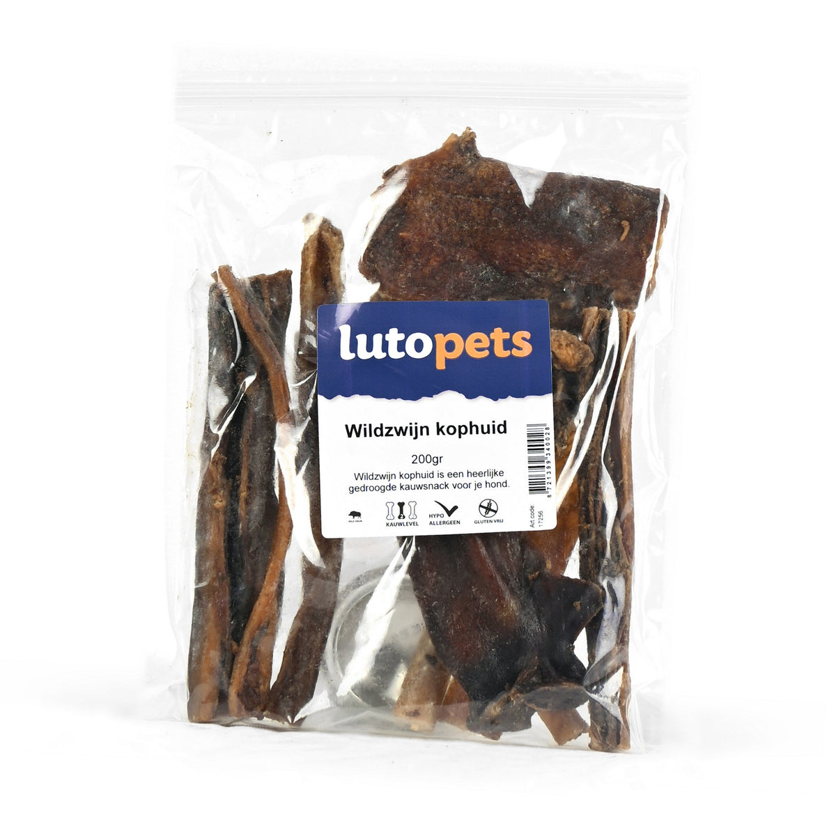 Lutopets Wildzwijn kophuid 200 g