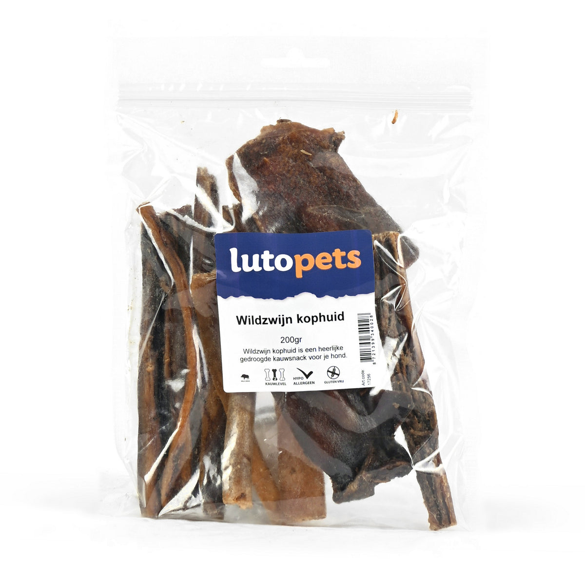 Lutopets Wildzwijn kophuid 200 g