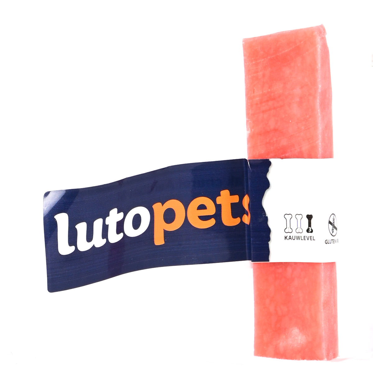 Lutopets Yak kaas aardbei M – harde kauwstaaf voor honden (foto 2)