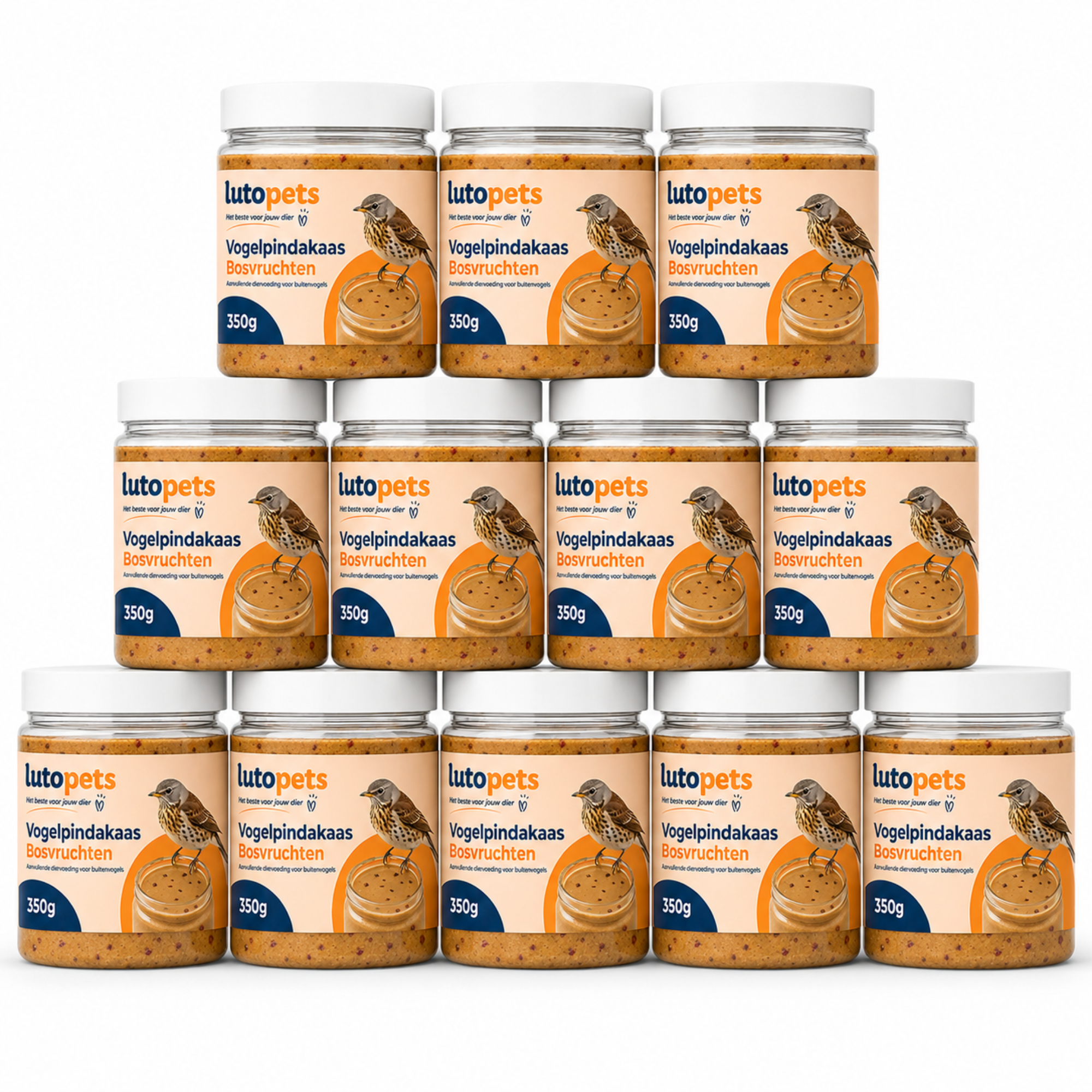 Lutopets Vogelpindakaas Bosvruchten | Pindakaas voor Vogels | 350 g