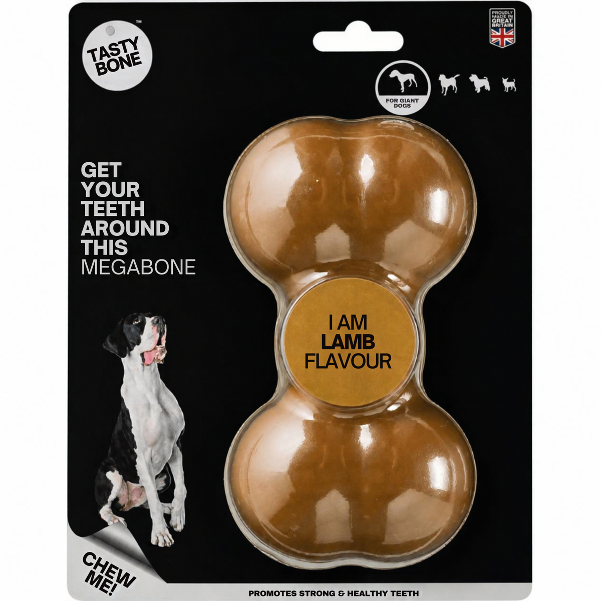 Tasty Bone Lamb | Nylon Kauwbot voor Honden | Toy, Small, Large of Mega