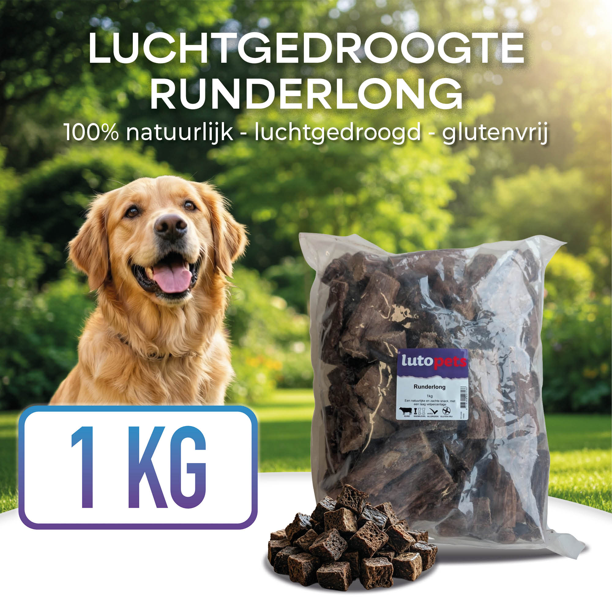 Lutopets Runderlong | 1 kg