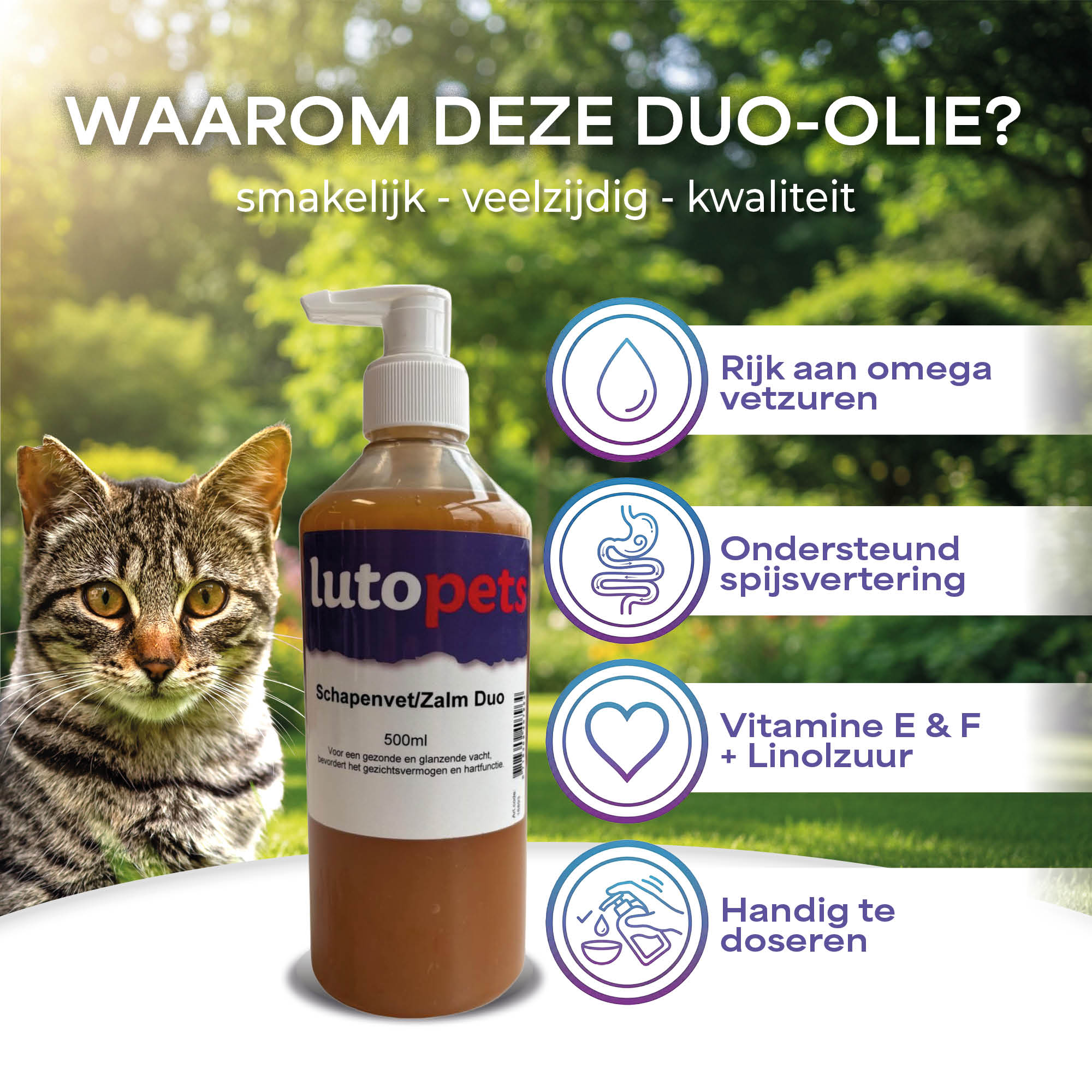 Lutopets Schapenvet/Zalm Duo | 500 ml
