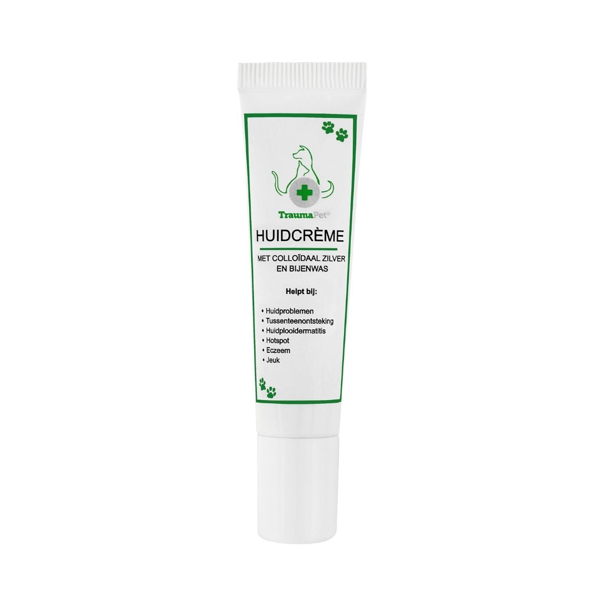 TraumaPet Huidcrème voor hond en kat, tube van 15 ml met colloïdaal zilver