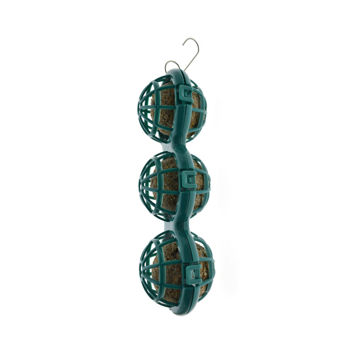 Tweetfeed Hangfeeder voor Mezenbol, kunststof mezenbolhouder van 7 x 23 cm met haakje voor aan een tak, voor tuinvogels