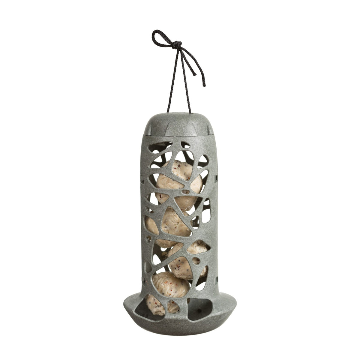 Singing Friend Mezenbolhouder Tara, hangende houder van Ø13 x 25 cm met touwtje voor mezenbollen zonder net, voor tuinvogels