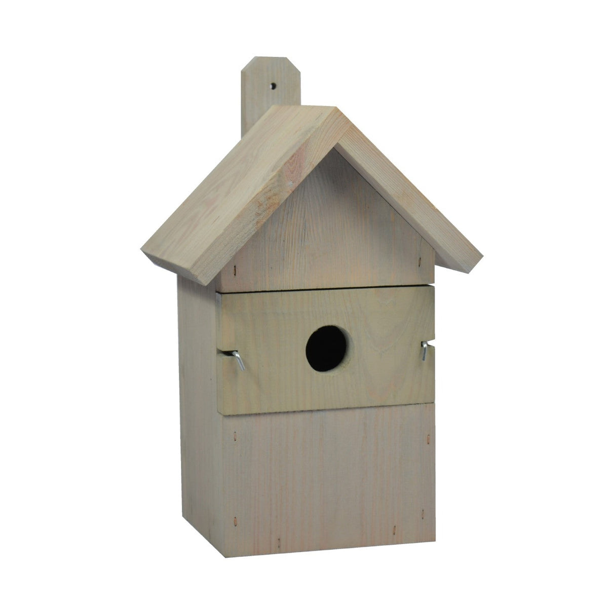 Tweetfeed Nestkast Ilse, nestkast van 17 x 19 x 28 cm met drie verwisselbare invlieggaten van 25, 30 en 35 mm voor tuinvogels