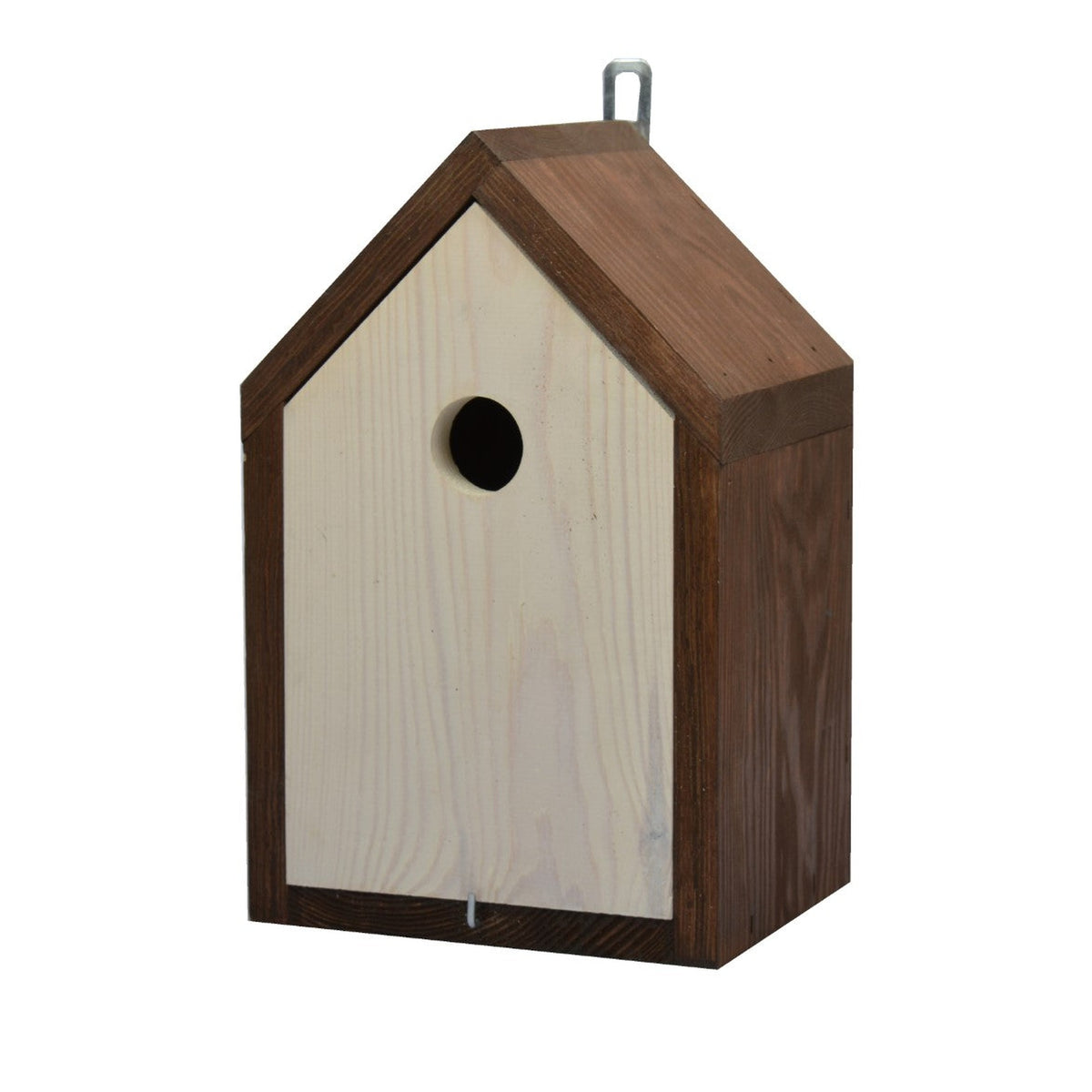 Tweetfeed Nestkast Joke, nestkast van 14 x 17 x 27 cm met invliegopening van 32 mm voor de koolmees, wandmodel