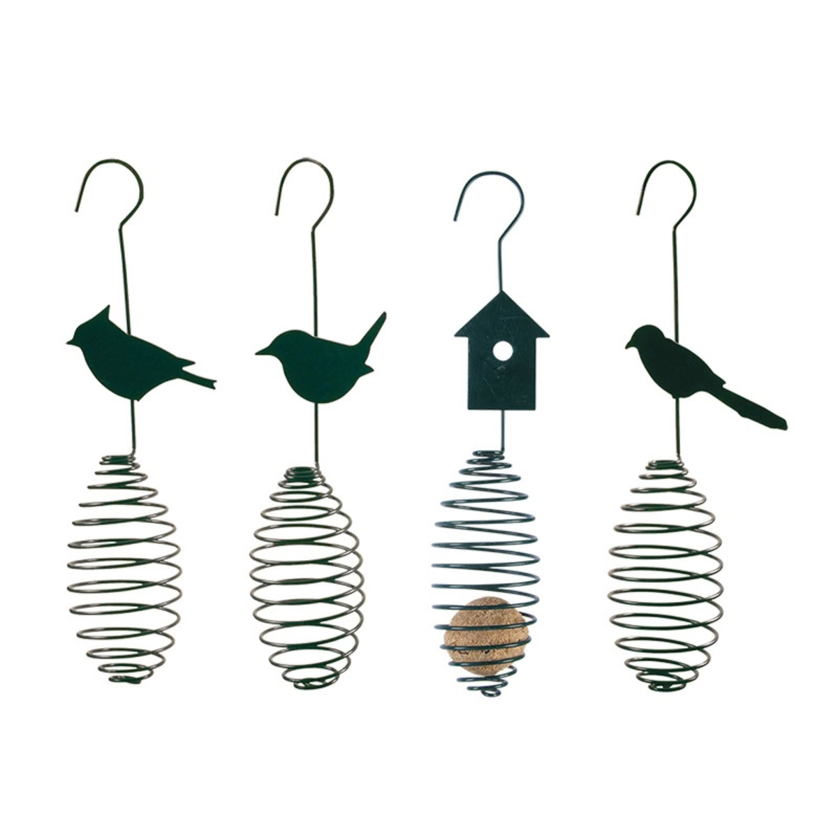 Esschert Design Vogel Voederveer Assorti | Houder voor 3 Vetbollen | 1 stuk