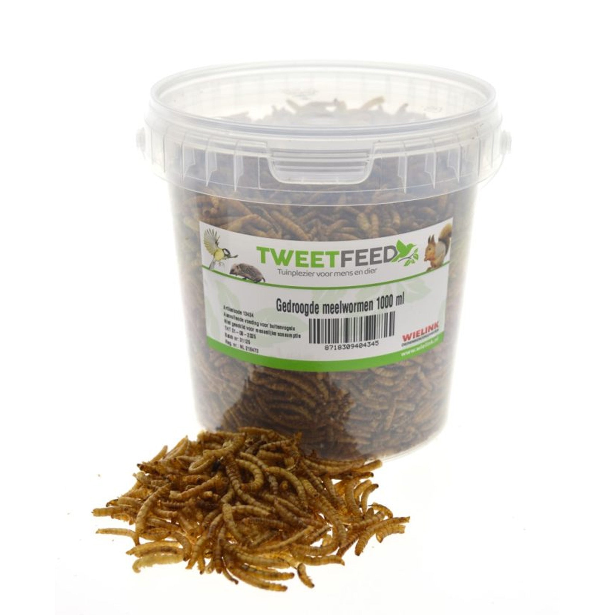 Tweetfeed Gedroogde Meelwormen | 1000 ml